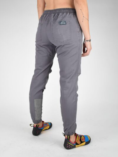 Spodnie wspinaczkowe damskie szare Szarony Hastan odzież wspinaczkowa